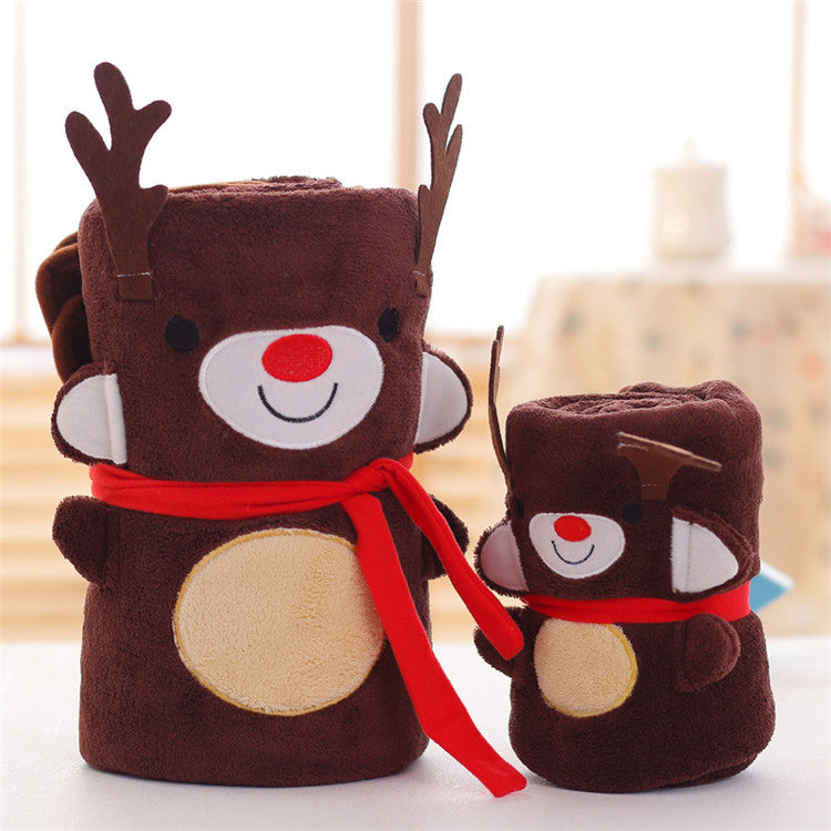 Cute Merry Christmas Double Fleece Blankets-Blankets-Free Shipping at meselling99