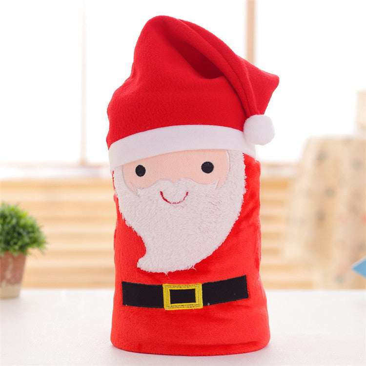 Cute Merry Christmas Double Fleece Blankets-Blankets-Santa Claus-80*100CM-Free Shipping at meselling99