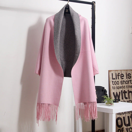 Women Tassels Knitted Overcoat Cardigans-Outerwear-Free Shipping at meselling99