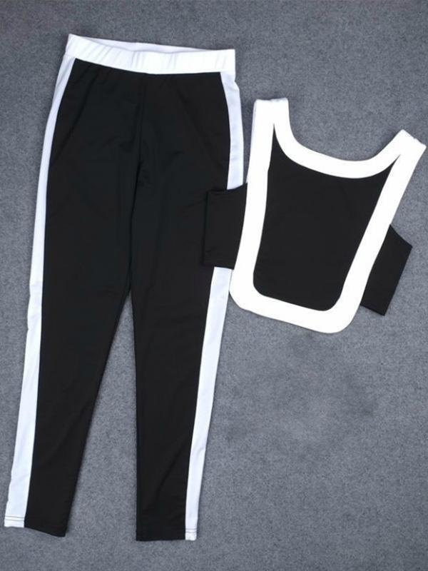 Meselling99 Two Tone Gym Tank And Leggings Suits-Yoga&Gym Suits-Free Shipping at meselling99