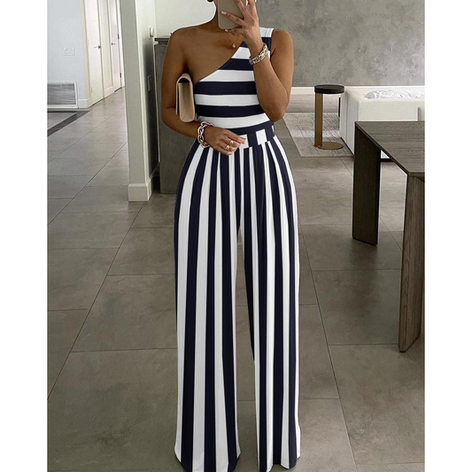 Hot Selling Simple One Shoulder Cozy Jumpsuits--Free Shipping at meselling99