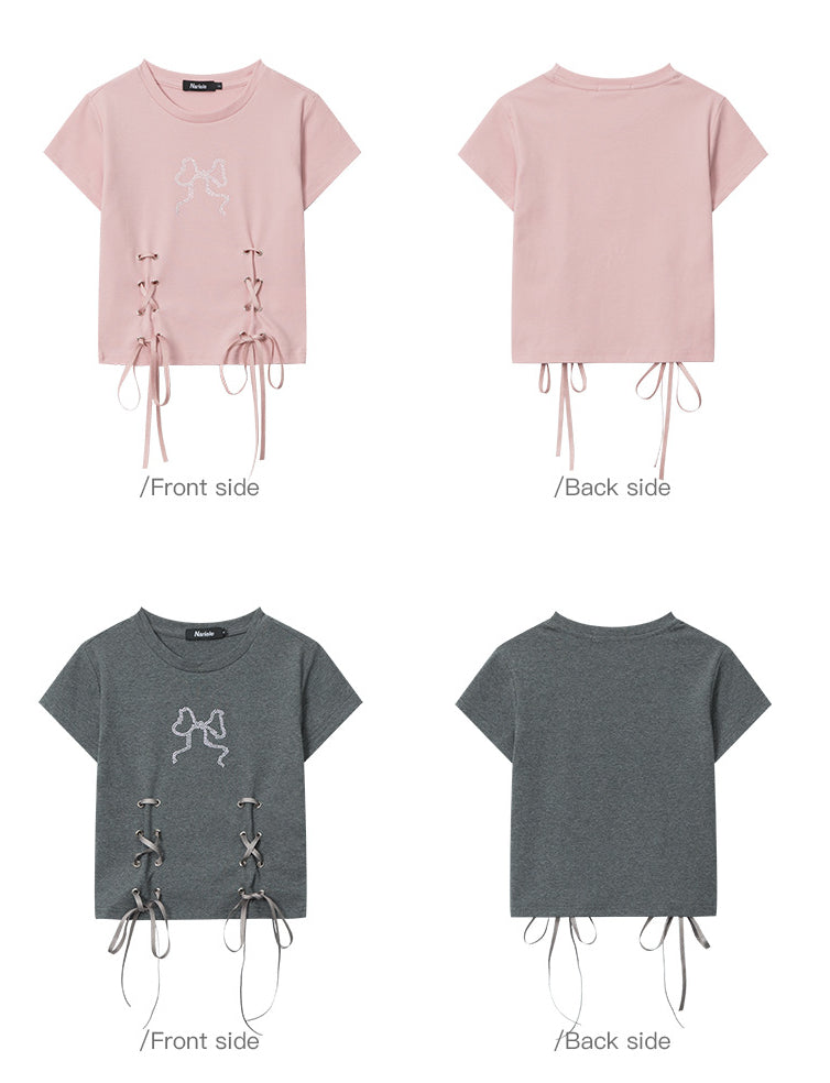 Designed Cotton Short Sleeves T Shirts for Girls-Shirts & Tops-Free Shipping at meselling99