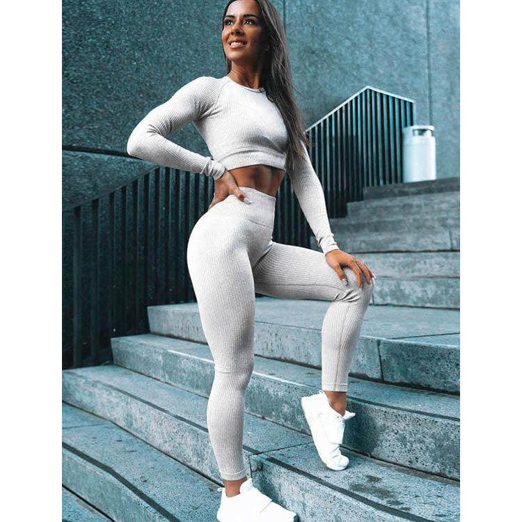 Meselling99 Solid Sports Tee& Fitness Leggings Suits-Yoga&Gym Suits-Free Shipping at meselling99