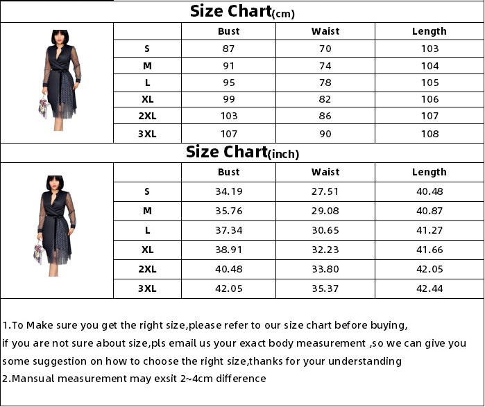 Fashion Dot Print Plus Sizes Women Dresses-Dresses-Free Shipping at meselling99