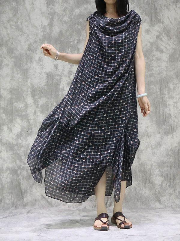 Meselling99 Two Pieces Artistic Retro Irregular Dress-Maxi Dress-BLACK-FREE SIZE-Free Shipping at meselling99