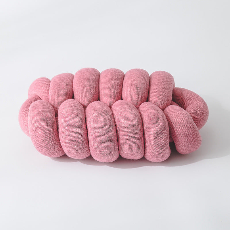 Knitting Knotted Waist Pillow Office Nap Pillow-Pink-45*25*15 cm-Free Shipping at meselling99
