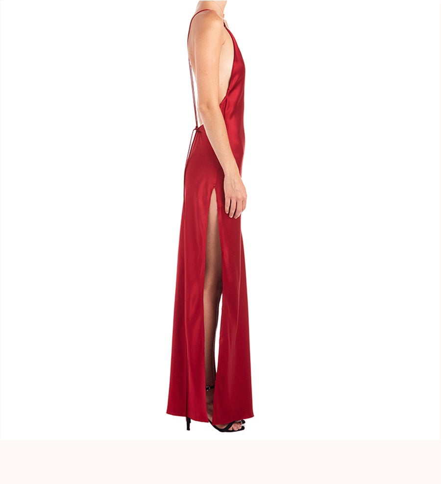 Sexy Satain Backless Evening Party Dresses--Free Shipping at meselling99