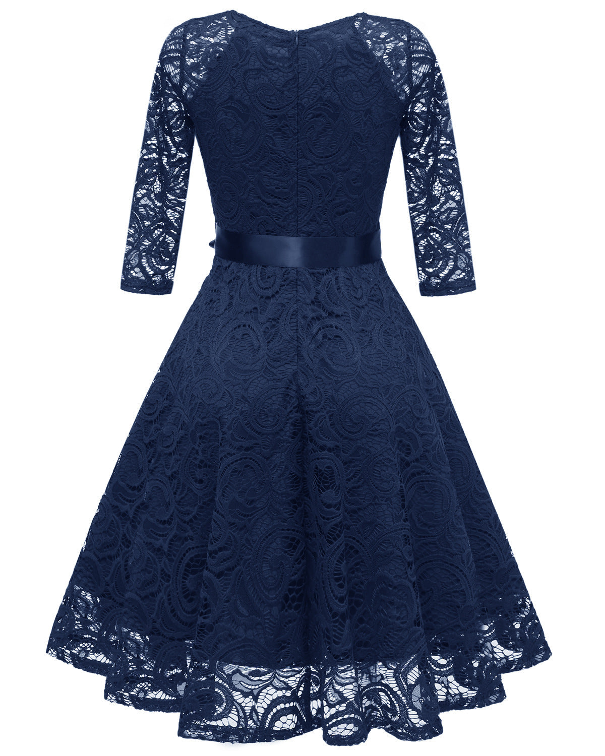 Elegant Long Sleeves Lace Dresses-Dresses-Free Shipping at meselling99