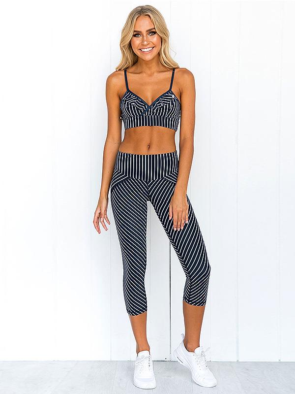 Meselling99 Falbala Padded Gym Bra And Leggings Suits-Yoga&Gym Suits-Free Shipping at meselling99