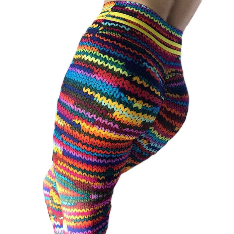 Fashion Colorful Printed Yoga Pants-Leggings-Free Shipping at meselling99