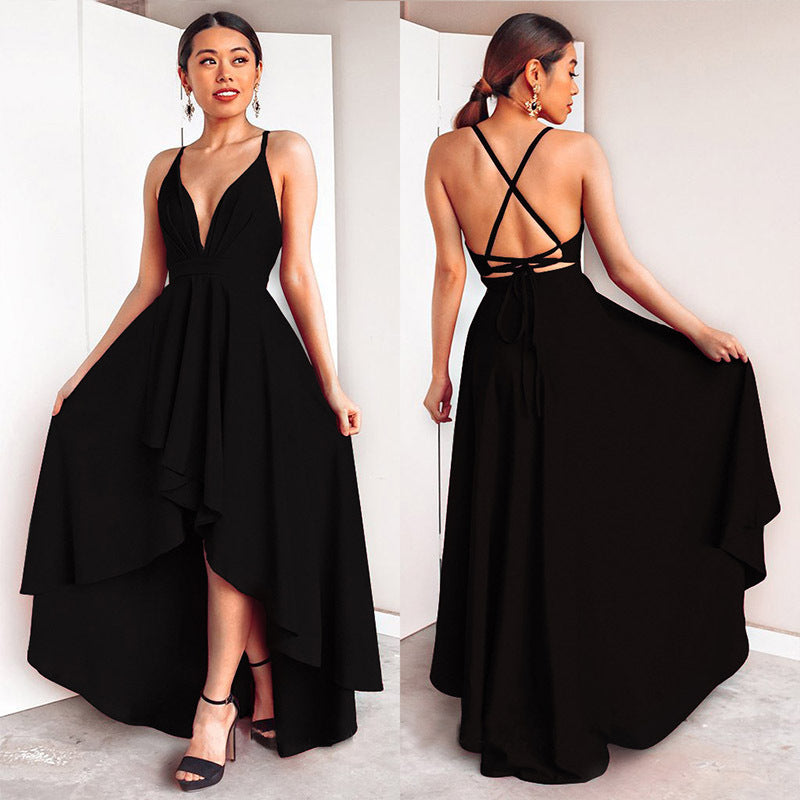 Sexy Backless Bandage Party Dresses for Women-Dresses-Black-S-Free Shipping at meselling99