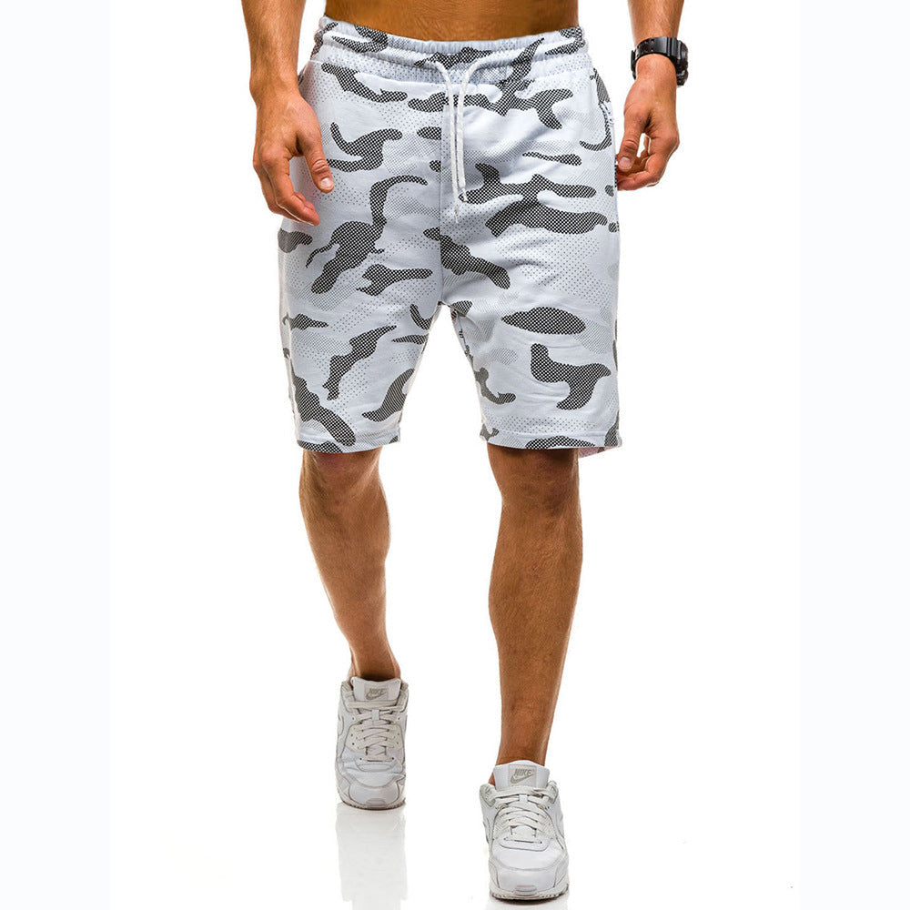 Men's Camouflage Summer Shorts-Shorts-White-M-Free Shipping at meselling99