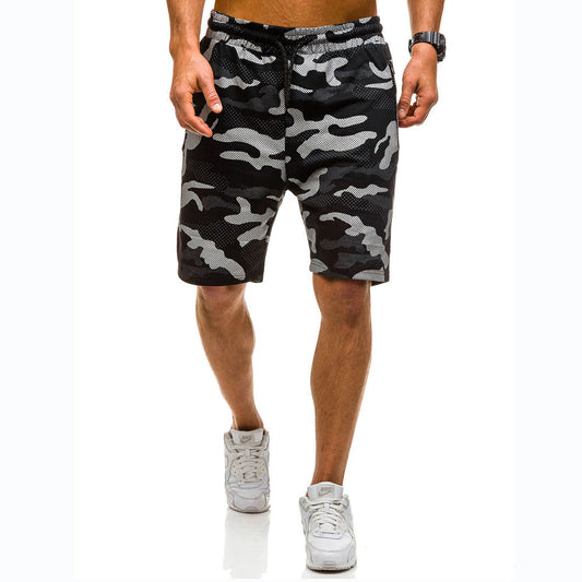 Men's Camouflage Summer Shorts-Shorts-Black-M-Free Shipping at meselling99
