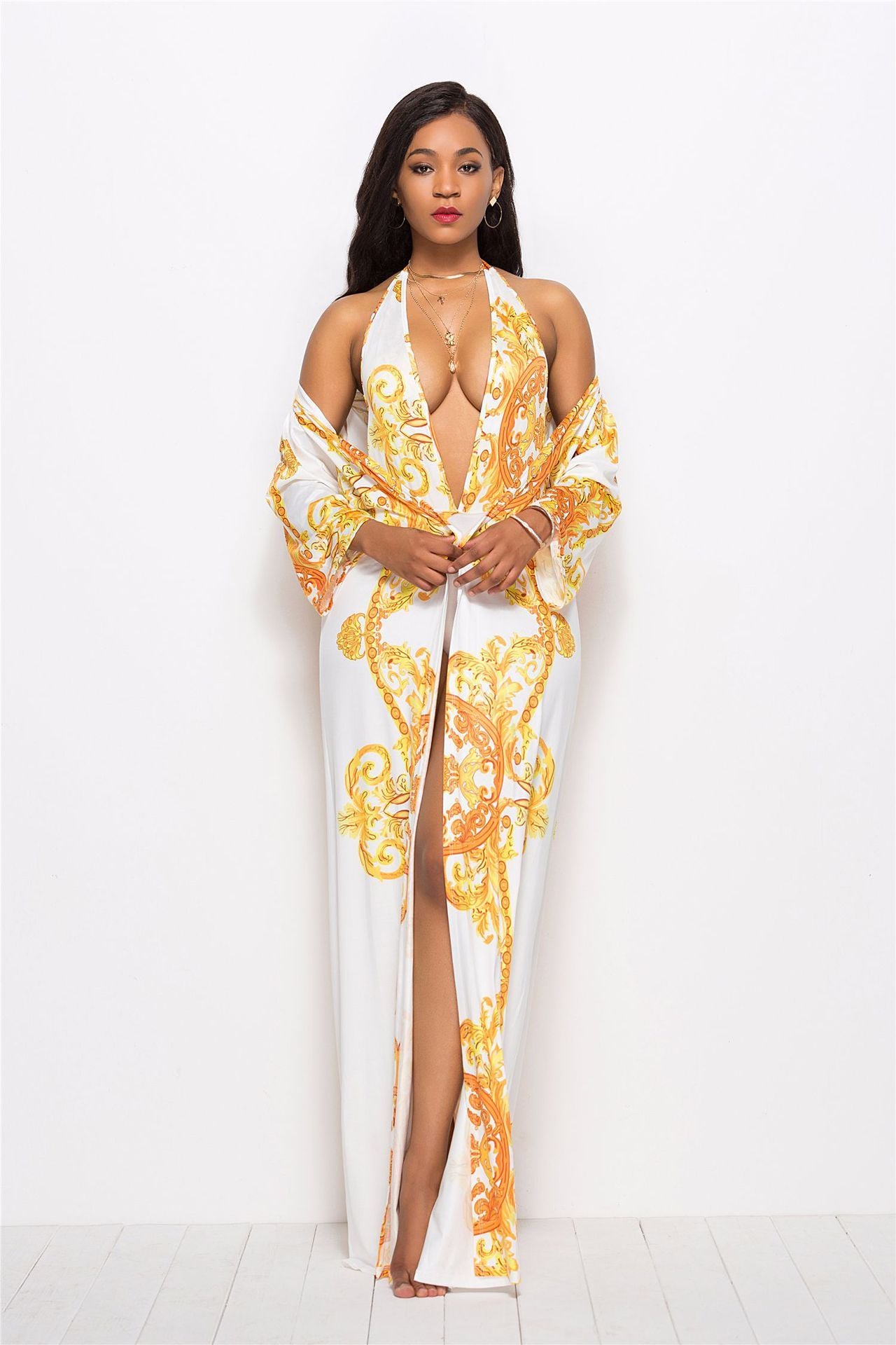 Sexy Women Print One Piece Swimsuit+ Summer Beach Cover Ups--Free Shipping at meselling99