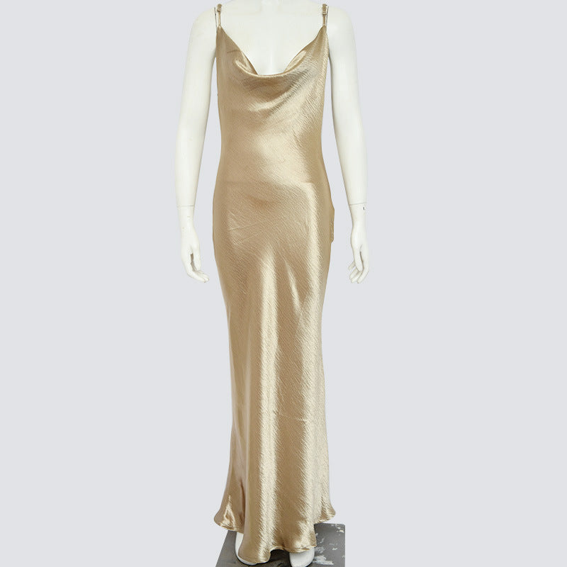 Sexy Strapless Night Party Evening Dresses-Dresses-Gold-XS-Free Shipping at meselling99