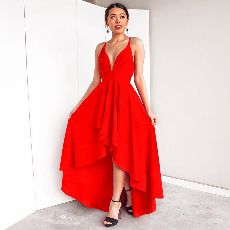 Sexy Backless Bandage Party Dresses for Women-Dresses-Red-S-Free Shipping at meselling99