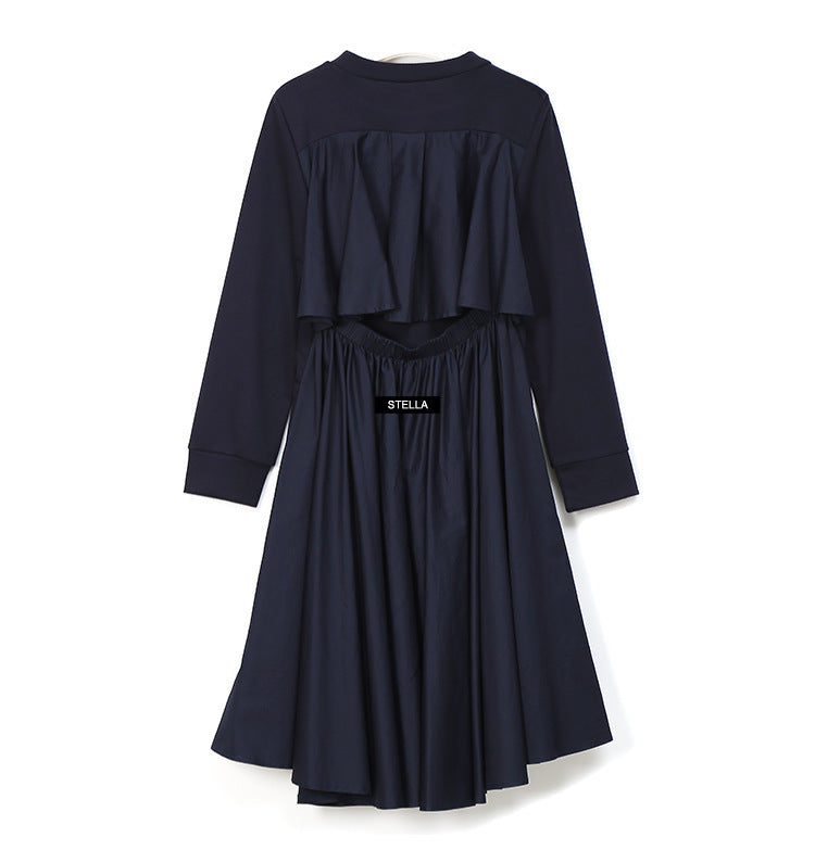 Back Designed Fall Black Dresses-Dresses-Black-One Size-Free Shipping at meselling99