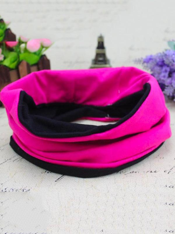 Meselling99 Solid Wide Sports Headband Accessories-Headwear Accessories-ROSE RED-FREE SIZE-Free Shipping at meselling99