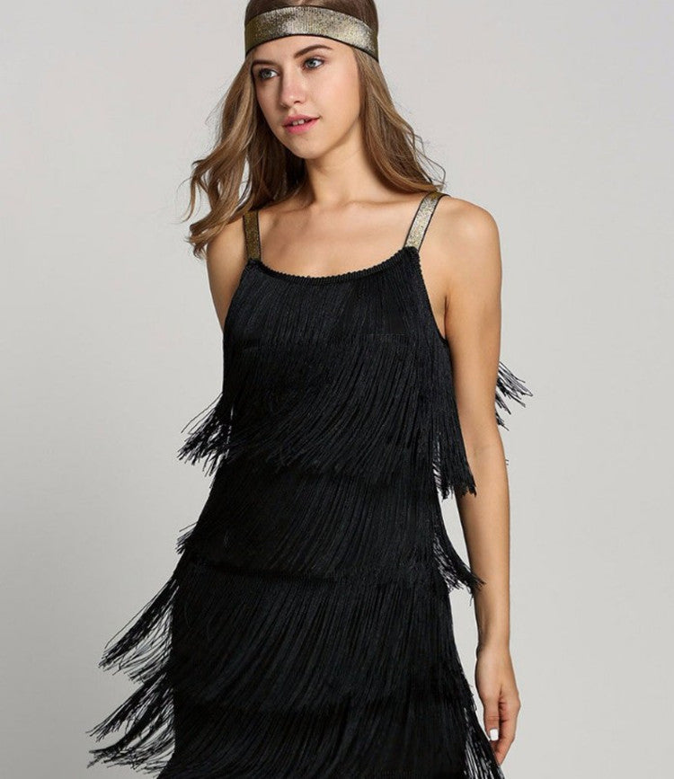 Sexy Tassels A Line Sleeveless Mini Party Dresses-Dresses-Free Shipping at meselling99