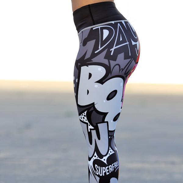 Cartoon Little Monsters High Waist Yoga Leggings-Activewear-Free Shipping at meselling99