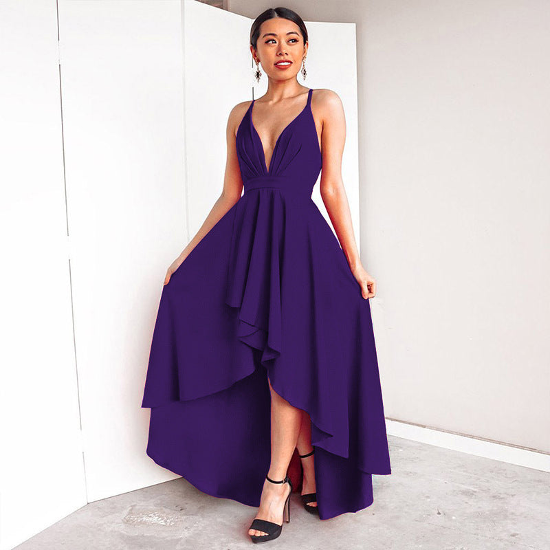 Sexy Backless Bandage Party Dresses for Women-Dresses-Purple-S-Free Shipping at meselling99