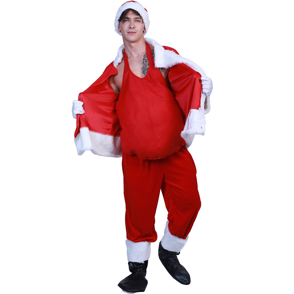 Christmas Satan's Belly Cosplay Costumes-Costumes-Red-均码-Free Shipping at meselling99