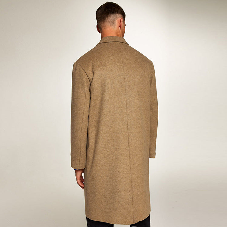 Men's Long Woolen Winter Overcoat M1002-Men Overcoat-Free Shipping at meselling99