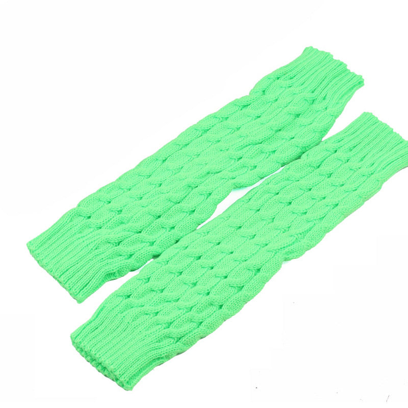2 Pairs/set 40 cm Long Knitted Socks for Women-socks-Green-One Size-Free Shipping at meselling99