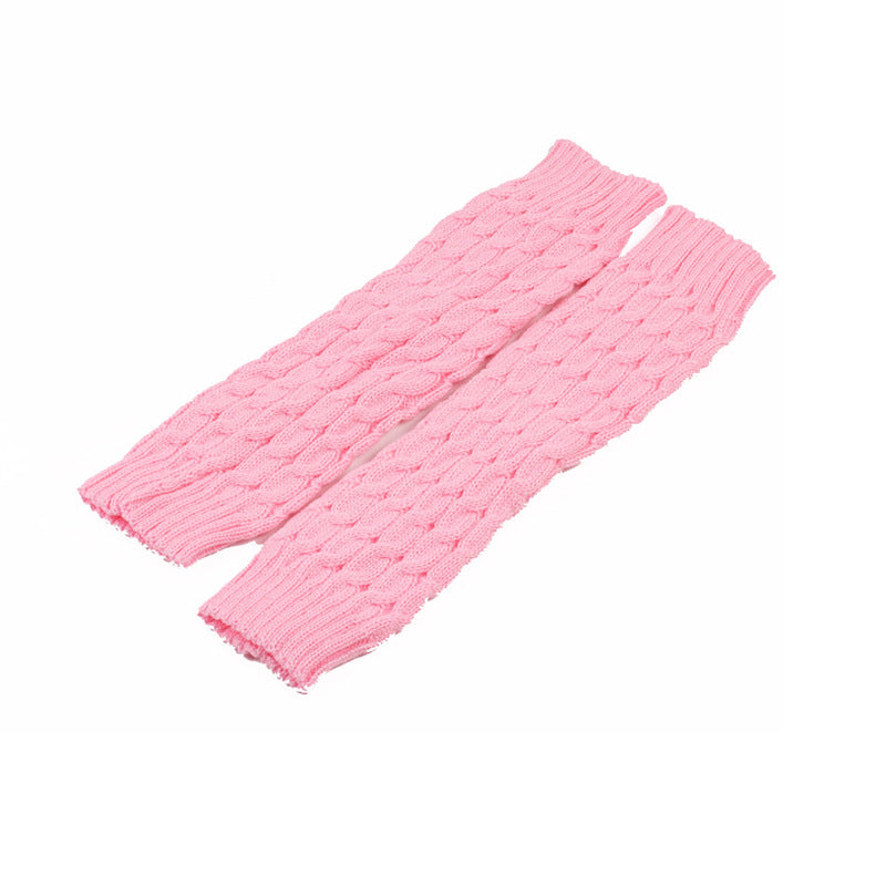 2 Pairs/set 40 cm Long Knitted Socks for Women-socks-Pink-One Size-Free Shipping at meselling99
