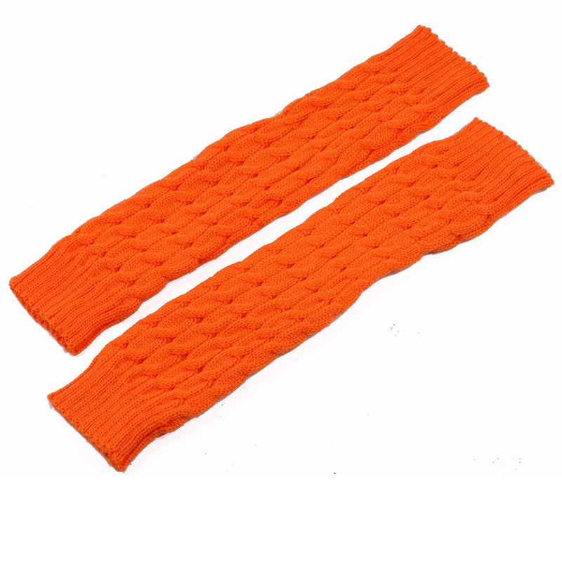 2 Pairs/set 40 cm Long Knitted Socks for Women-socks-Orange-One Size-Free Shipping at meselling99
