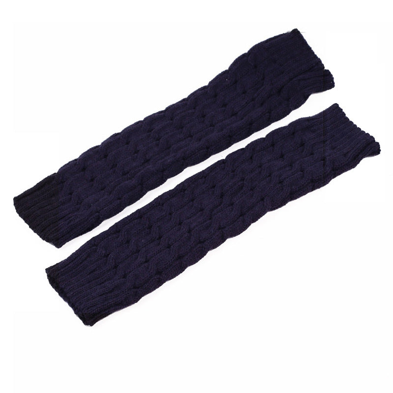 2 Pairs/set 40 cm Long Knitted Socks for Women-socks-Navy Blue-One Size-Free Shipping at meselling99