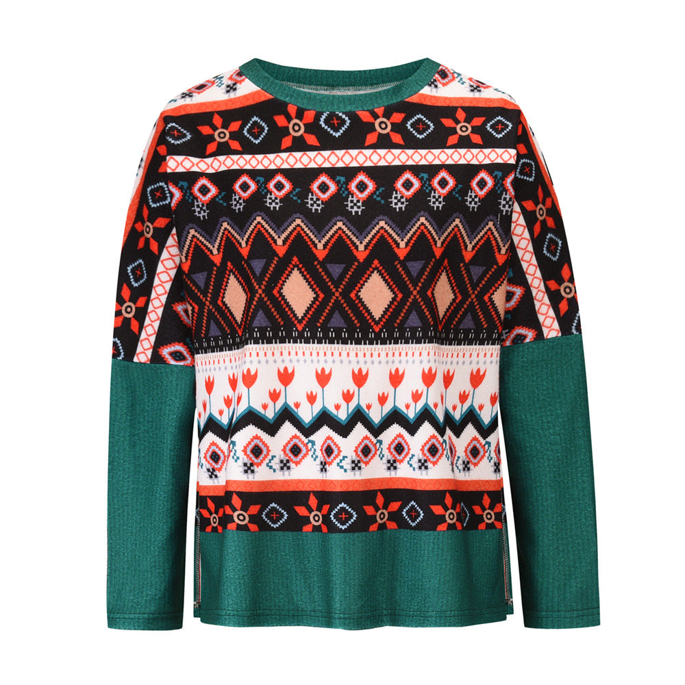 Christmas Long Sleeves Knitted Fall Sweater-Shirts & Tops-Green-S-Free Shipping at meselling99