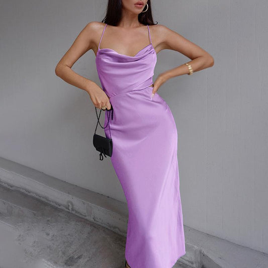 Sexy Backless Bandage Summer Slip Dresses-Dresses-Purple-S-Free Shipping at meselling99