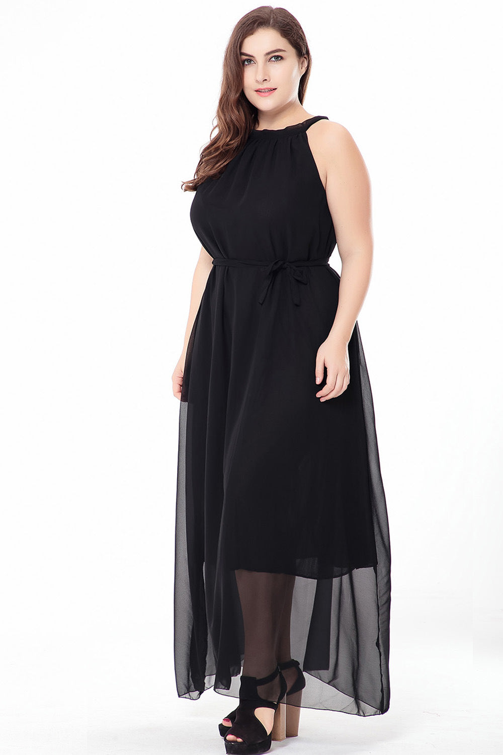Summer Boho Plus Sizes Chiffon Dresses-Maxi Dresses-Free Shipping at meselling99