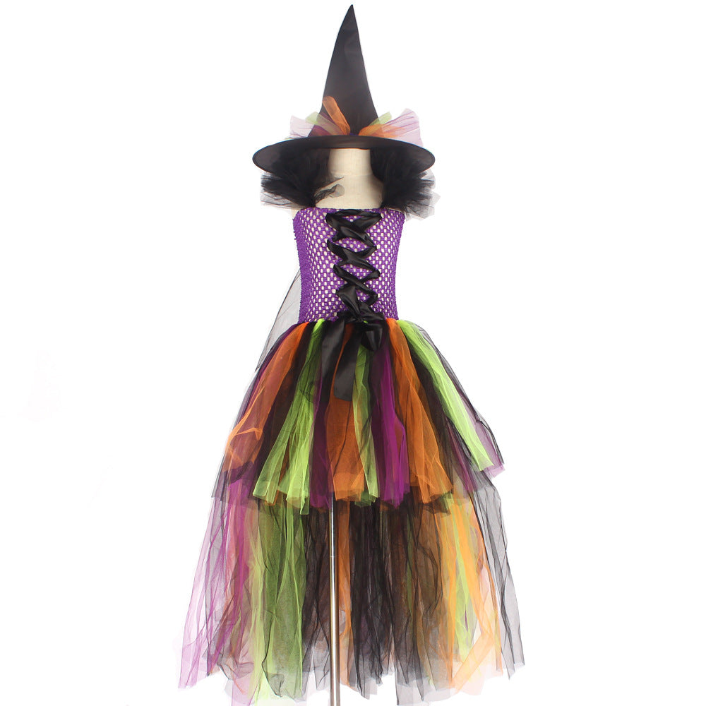 Halloween Tulle Witch Ball Dresses Cosplay-Costumes-Dresss-S（2-3T）-Free Shipping at meselling99