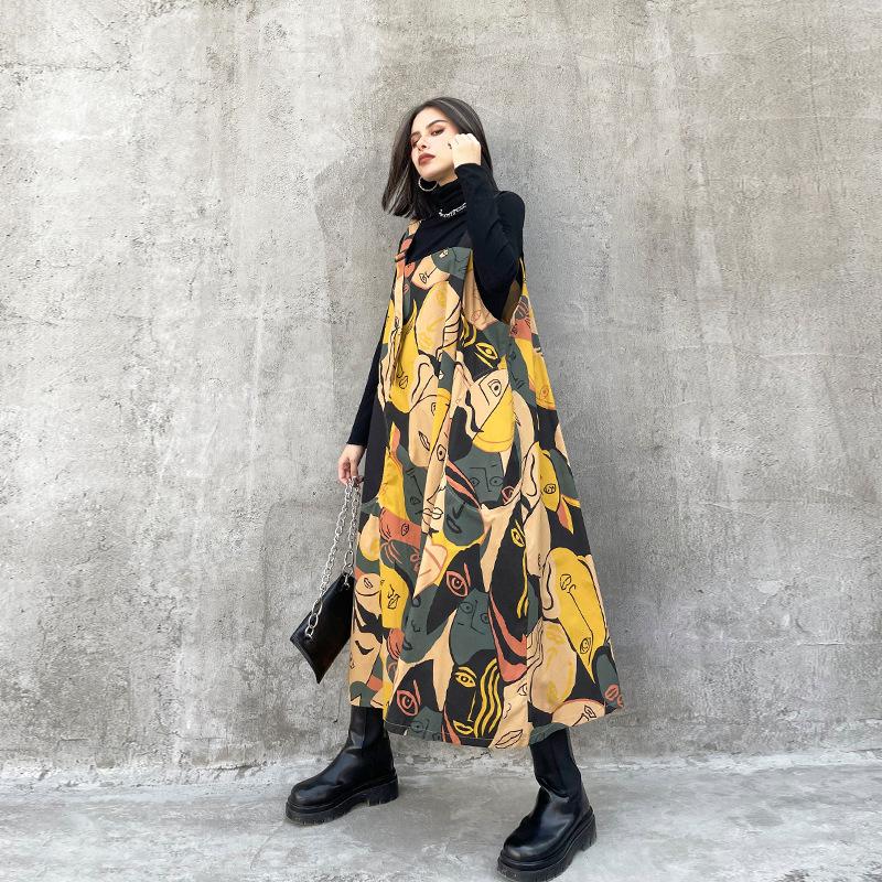 Retro Women Print Cozy Long Dresses-Maxi Dresses-The same as picture-One Size-Free Shipping at meselling99