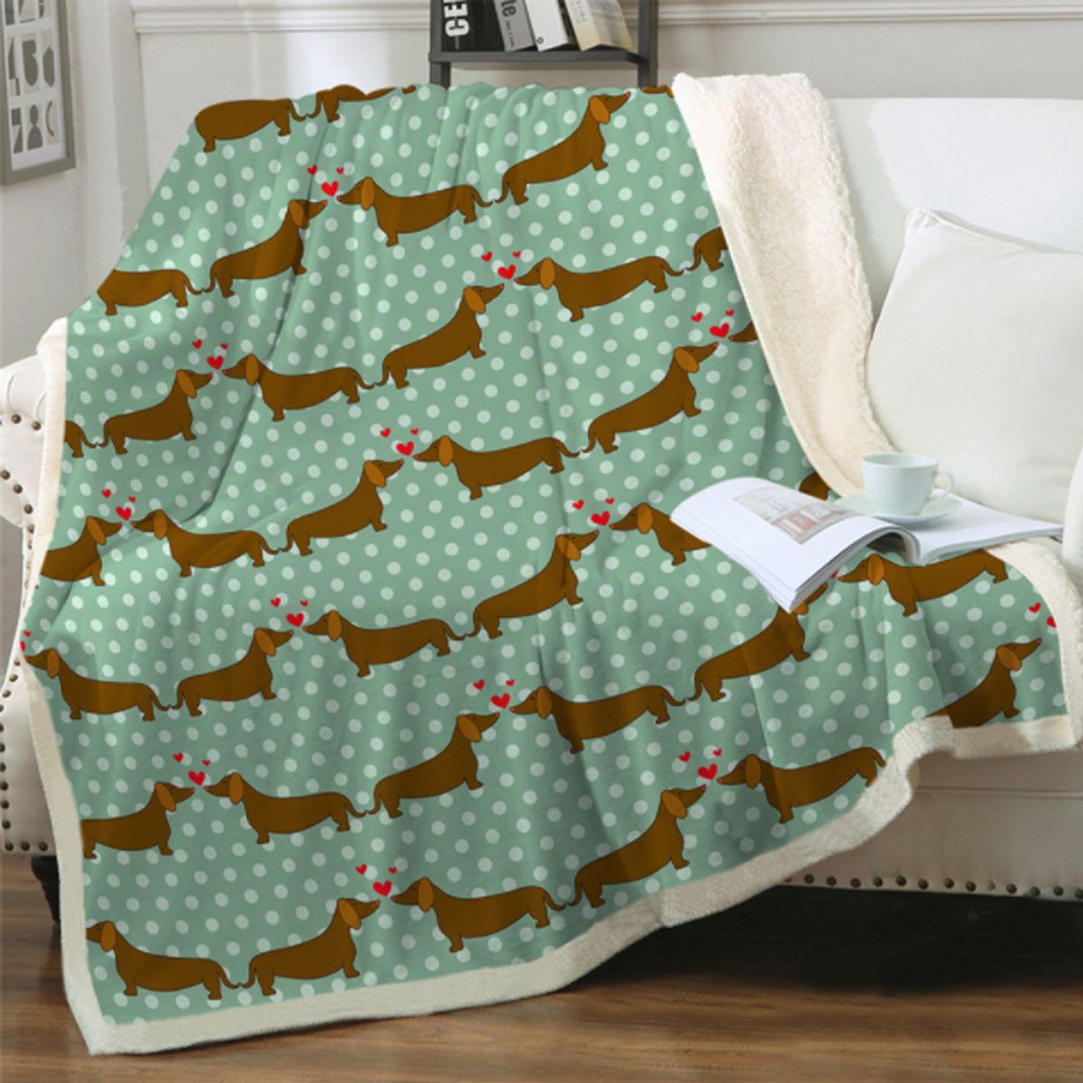 Cute Dog Print Fleece Blankets for Christmas-Blankets-1-3-40*60 inches-Free Shipping at meselling99