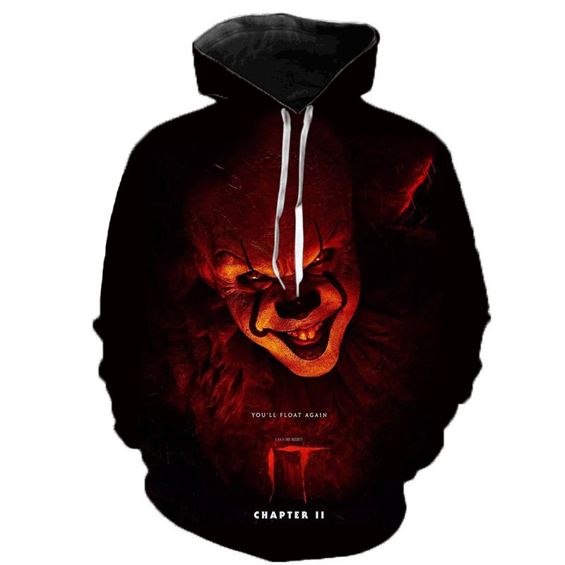 Halloween Clown 3D Prints Casual Hoodies-Sweaters-WY-0010-S-Free Shipping at meselling99