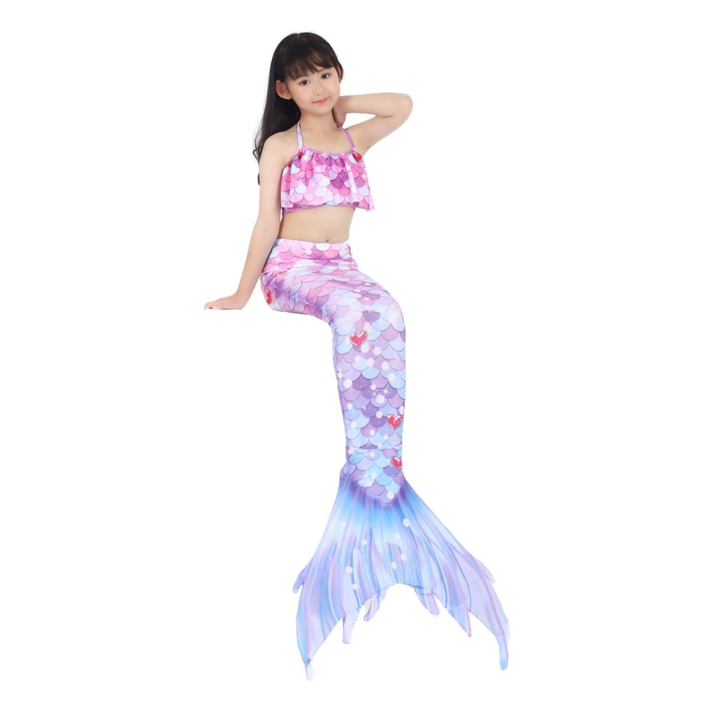 Gorgeous Three Pieces Mermaid Style Swimsuits-Swimwear-E513-110（105-115cm)-Free Shipping at meselling99