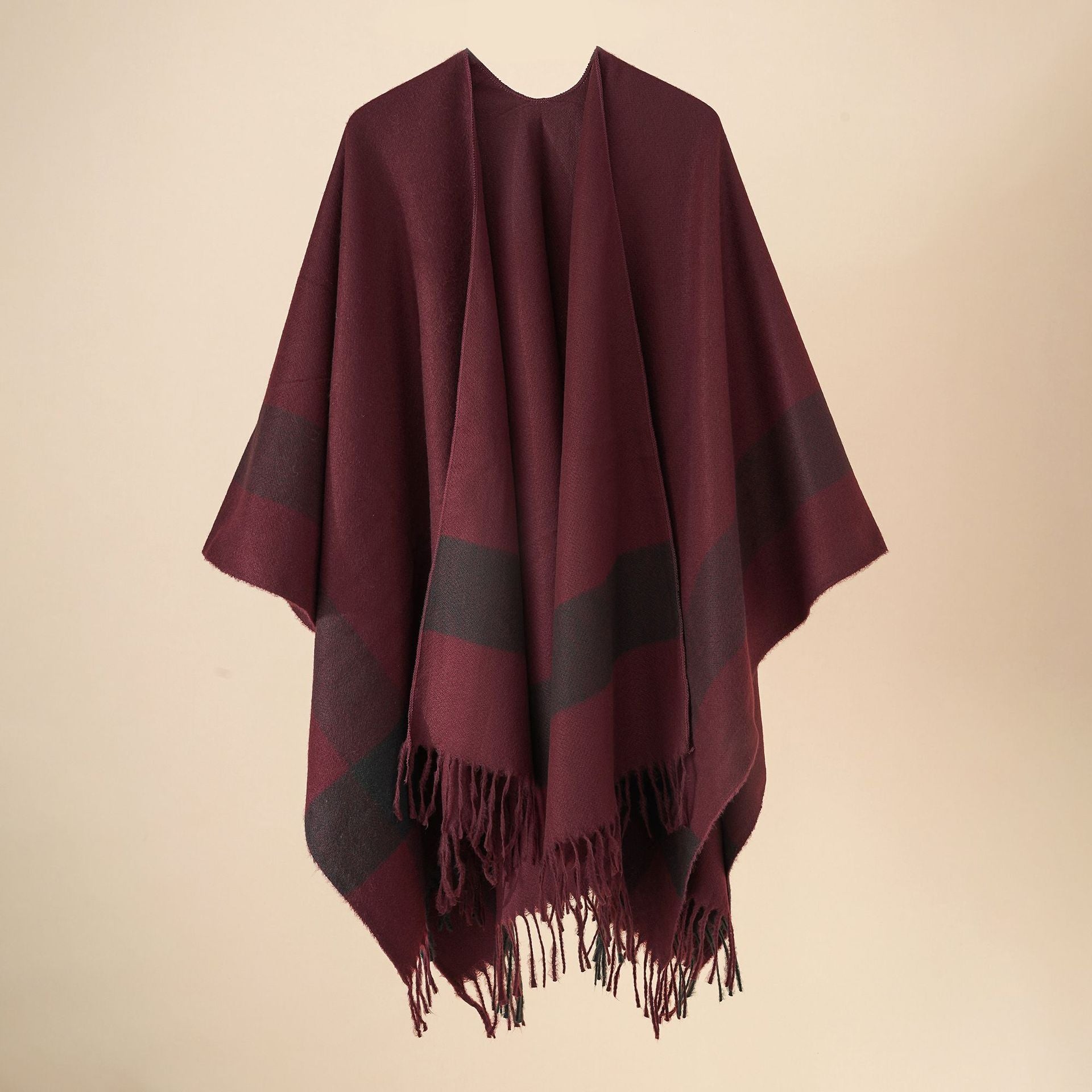 Fashion Winter Warm Capes for Women-capes-Wine Red-160CM-Free Shipping at meselling99