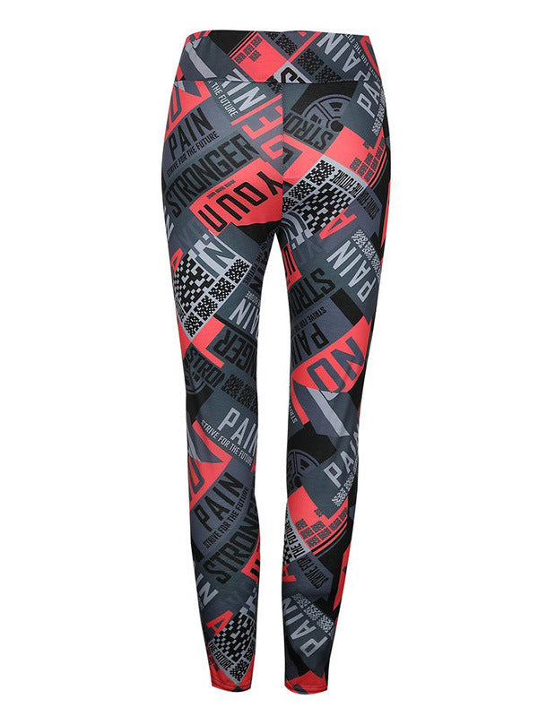 Sexy Letter Design See Through Yoga Leggings-Pants-Free Shipping at meselling99