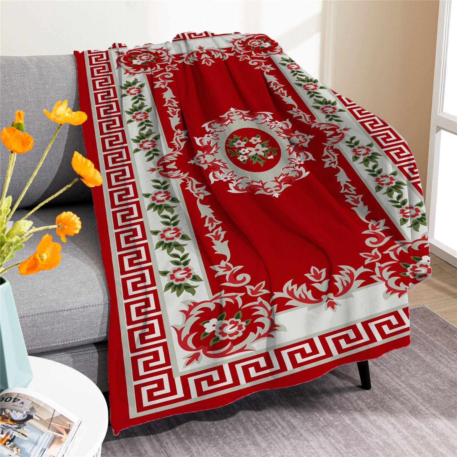 Vintage Boho Fleece Throw Blankets-Blankets-M20220701-22-50*60 Inches-Free Shipping at meselling99