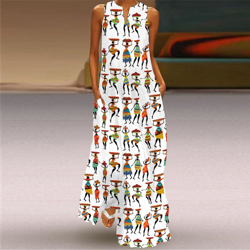 Summer Sleeveless Sexy Long Maxi Dresses-Boho Dresses-5-S-Free Shipping at meselling99