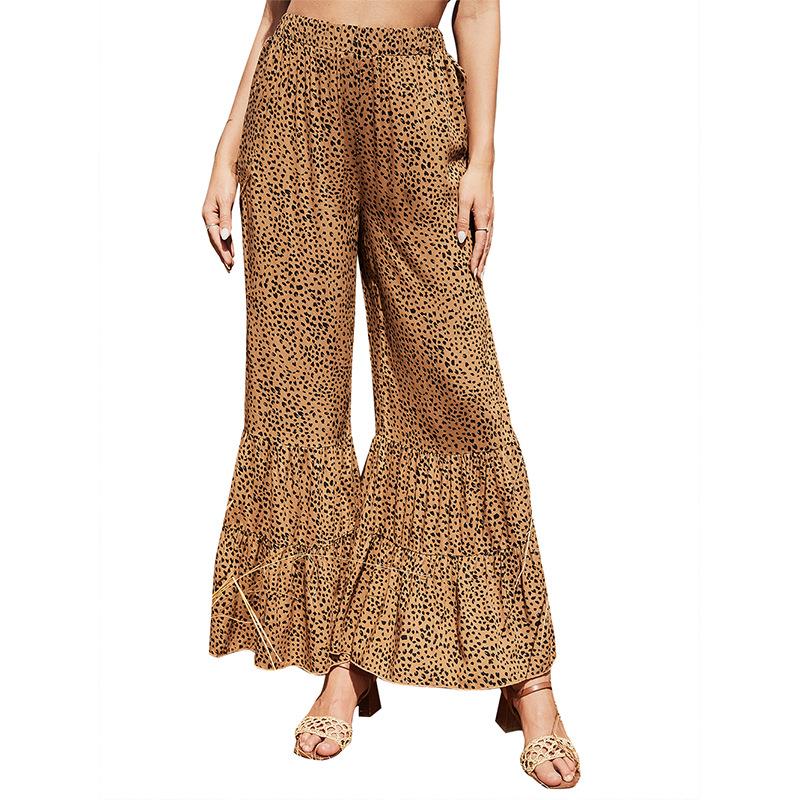 Fashion Leisure Loose Bell Leopard Pants--Free Shipping at meselling99
