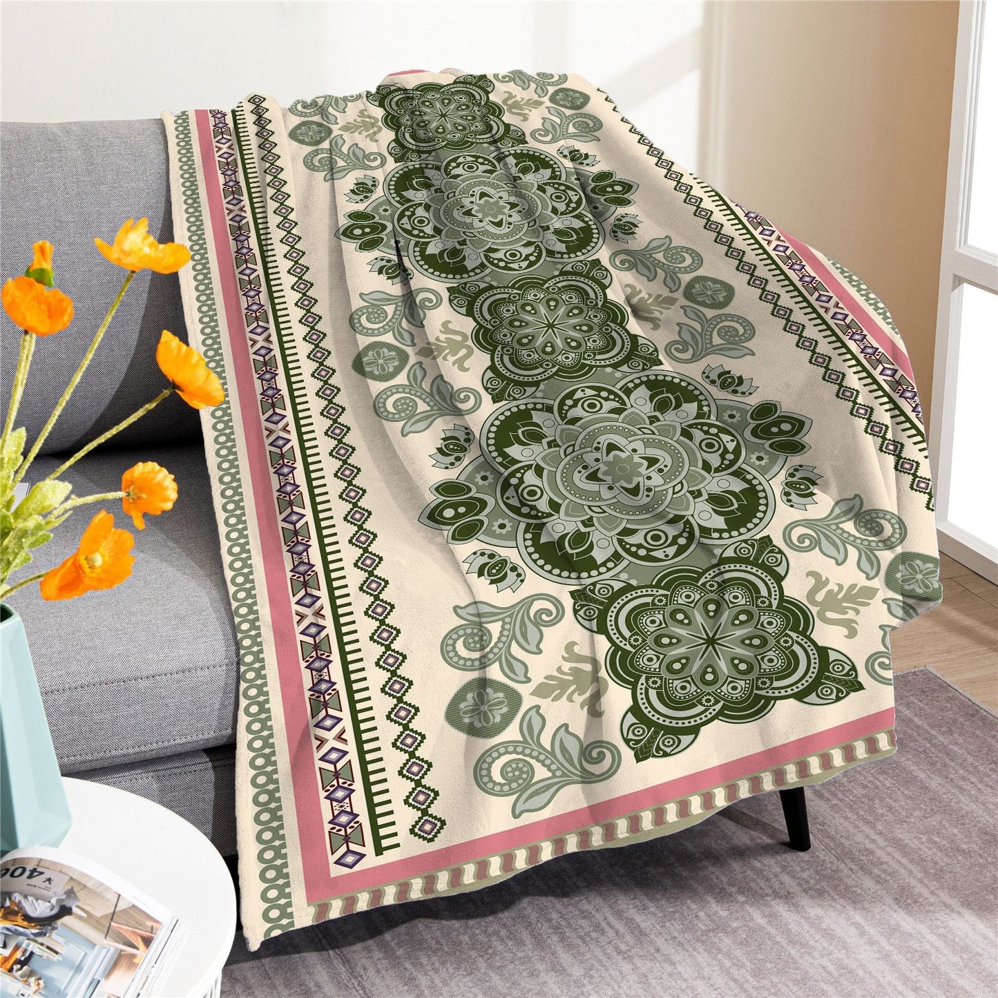 Vintage Boho Fleece Throw Blankets-Blankets-M20220701-31-50*60 Inches-Free Shipping at meselling99