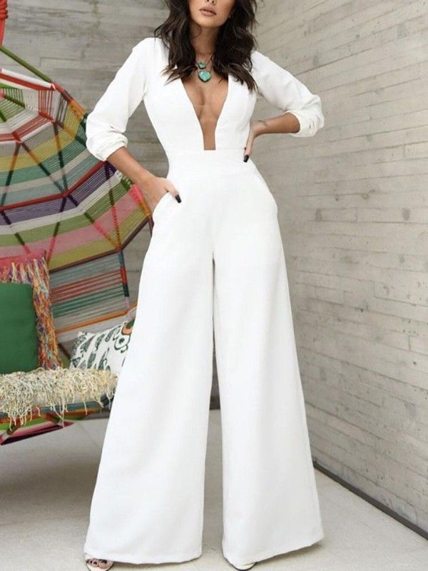 Summer Long Sleeves Sexy Overalls Jumpsuits--Free Shipping at meselling99