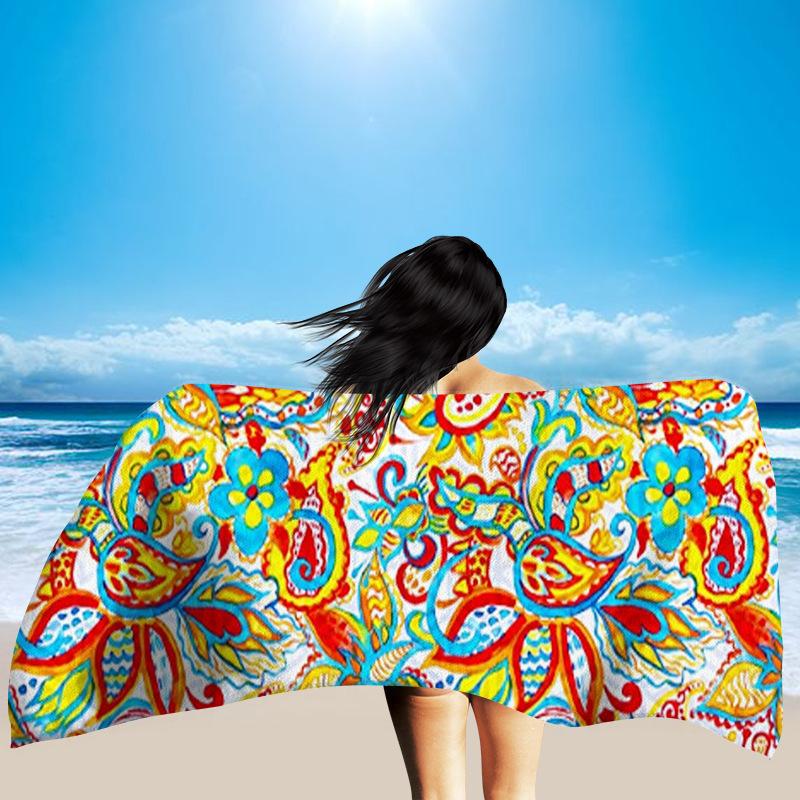 Women Summer Fast Drying Print Beach Bathing Towel-003-80*160cm-Free Shipping at meselling99