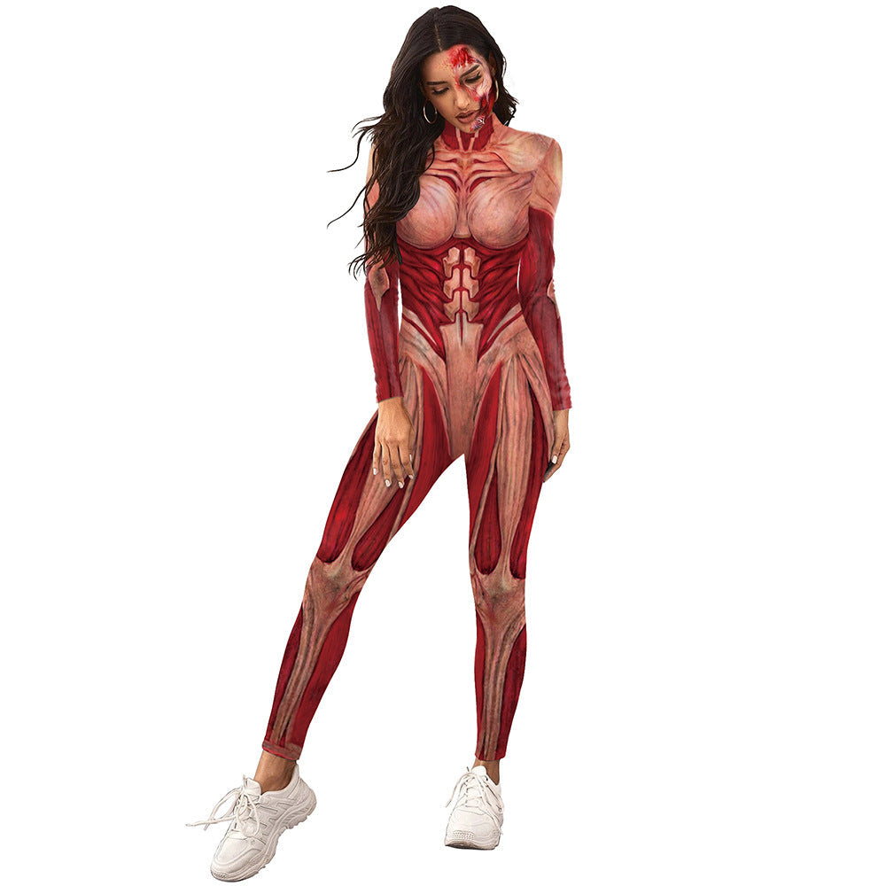 3D Human Muscle Cosplay Jumpsuits-Jumpsuits & Rompers-Free Shipping at meselling99