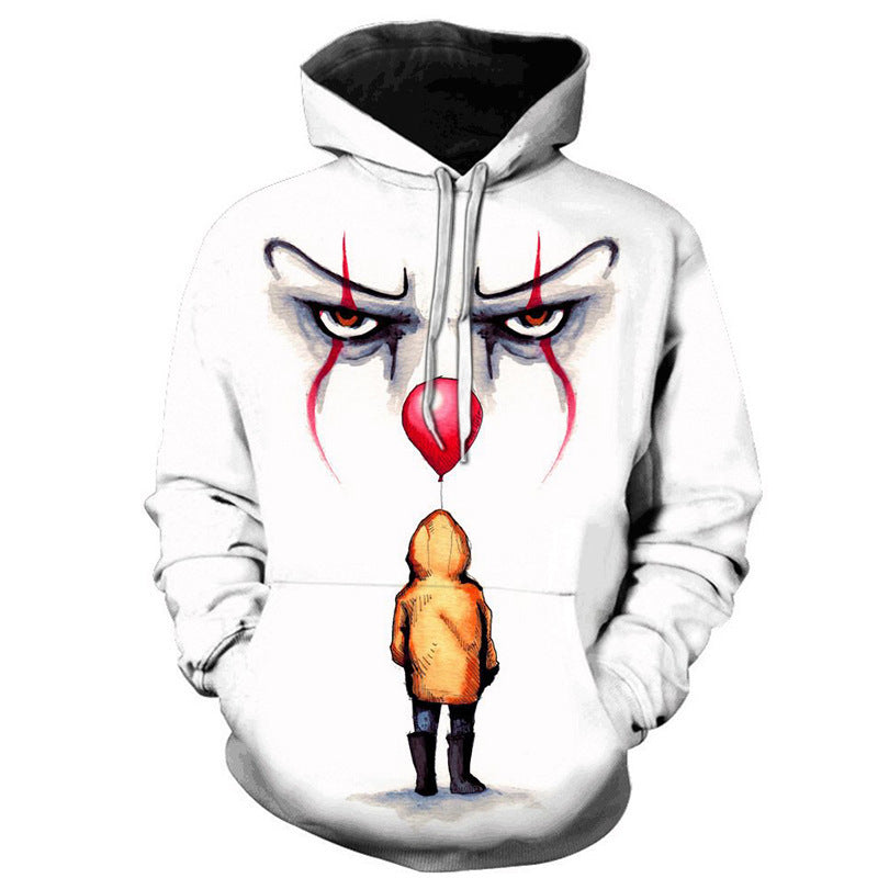 Halloween Clown 3D Prints Casual Hoodies-Sweaters-WY-0011-S-Free Shipping at meselling99
