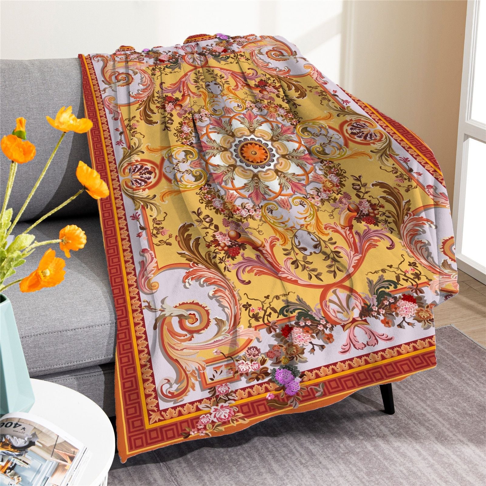 Vintage Boho Fleece Throw Blankets-Blankets-M20220701-16-50*60 Inches-Free Shipping at meselling99